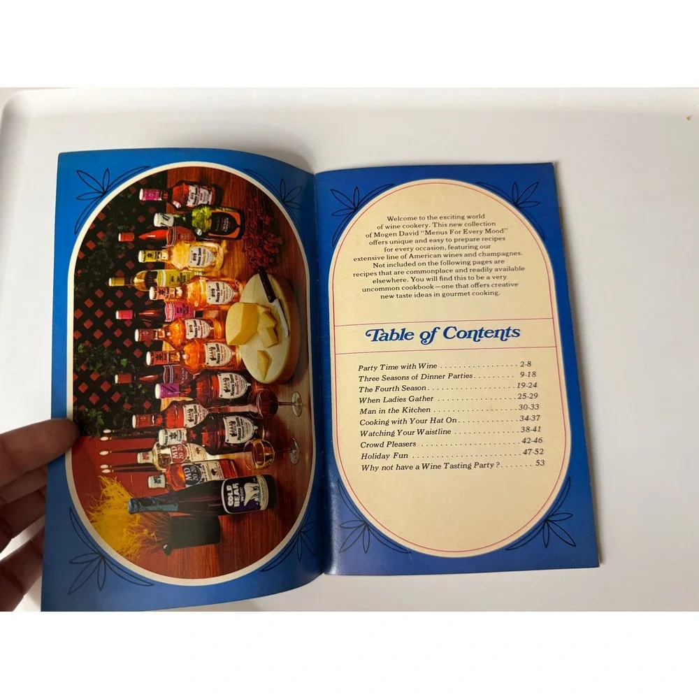 Vintage‎ Mogen David Menus For Every Mood Wine Recipe Booklet Cookbook 1970s